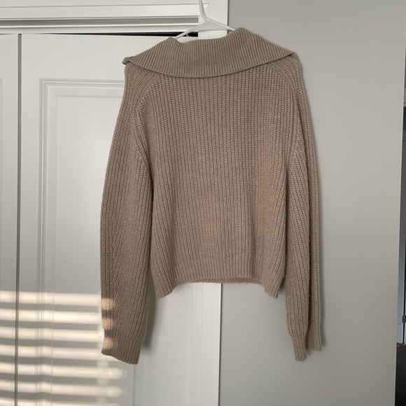 Knit Quarter Zip Sweater - Dynamite - Picture 2 of 5